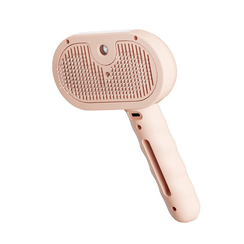 Steam Pet Grooming Brush – Soft Round Tooth Spray Comb for Dogs & Cats (Hair Removal & Massage Tool)